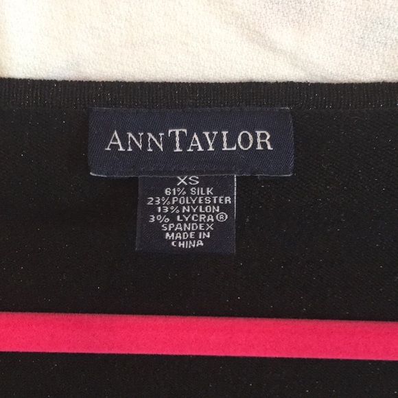 Ann Taylor Black Sparkle Top - Picture 2 of 4